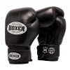 Boxer Sport Line Боксерские перчатки 8oz, кожа, черный (2023-03BLK) - зображення 1