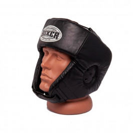 Boxer Sport Line Боксерский шлем кожвинил, черный (2028-01BLK)
