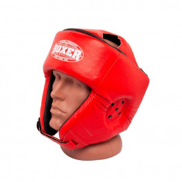 Boxer Sport Line Шлем каратэ кожвинил, красный (2030-01R)