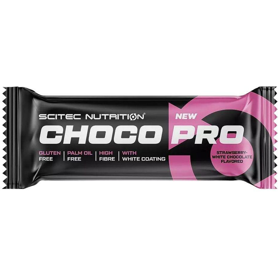 Scitec Nutrition Choco Pro Bar 50 g Strawberry White Chocolate - зображення 1