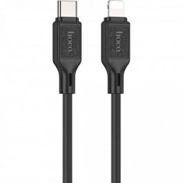 Hoco X90 Cool silicone USB Type-C to Lightning 1m Black (6931474788382)