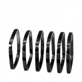 Blomus Кольцо для салфеток набор 6 предметов черное Fino (63742)