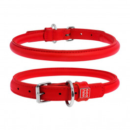 Collar Круглый ошейник Glamour для длинношерстных собак 10 мм 39-47 см Красный (35063)