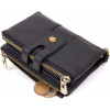 Vintage Невеликий чорний гаманець із натуральної шкіри з ланцюжком  2420437 - зображення 5