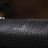 SHVIGEL Чорна ключниця зі шкіри флотар на блискавці  (2416536) - зображення 7