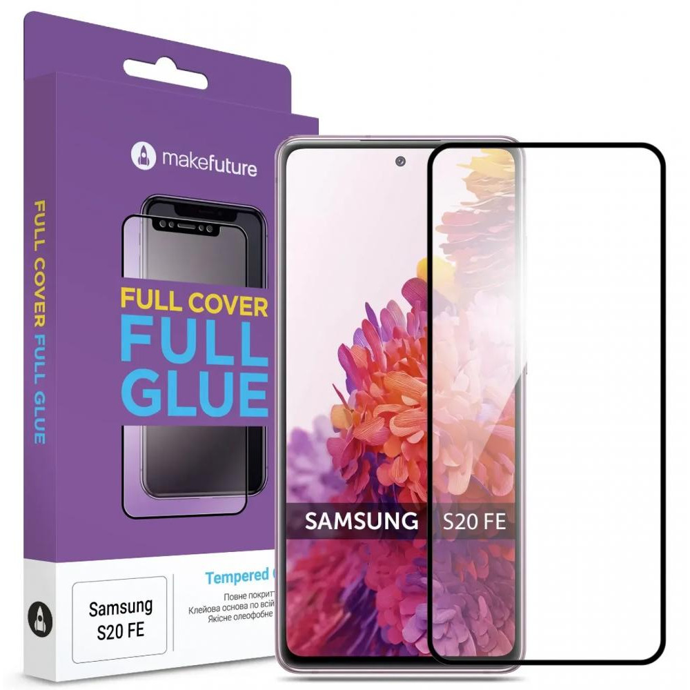 MakeFuture Защитное стекло Full Cover Full Glue для Samsung S20 FE (MGF-SS20FE) - зображення 1