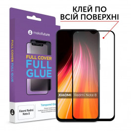   MakeFuture Защитное стекло Full Cover Full Glue Xiaomi Redmi Note 8 Black (MGF-XRN8)