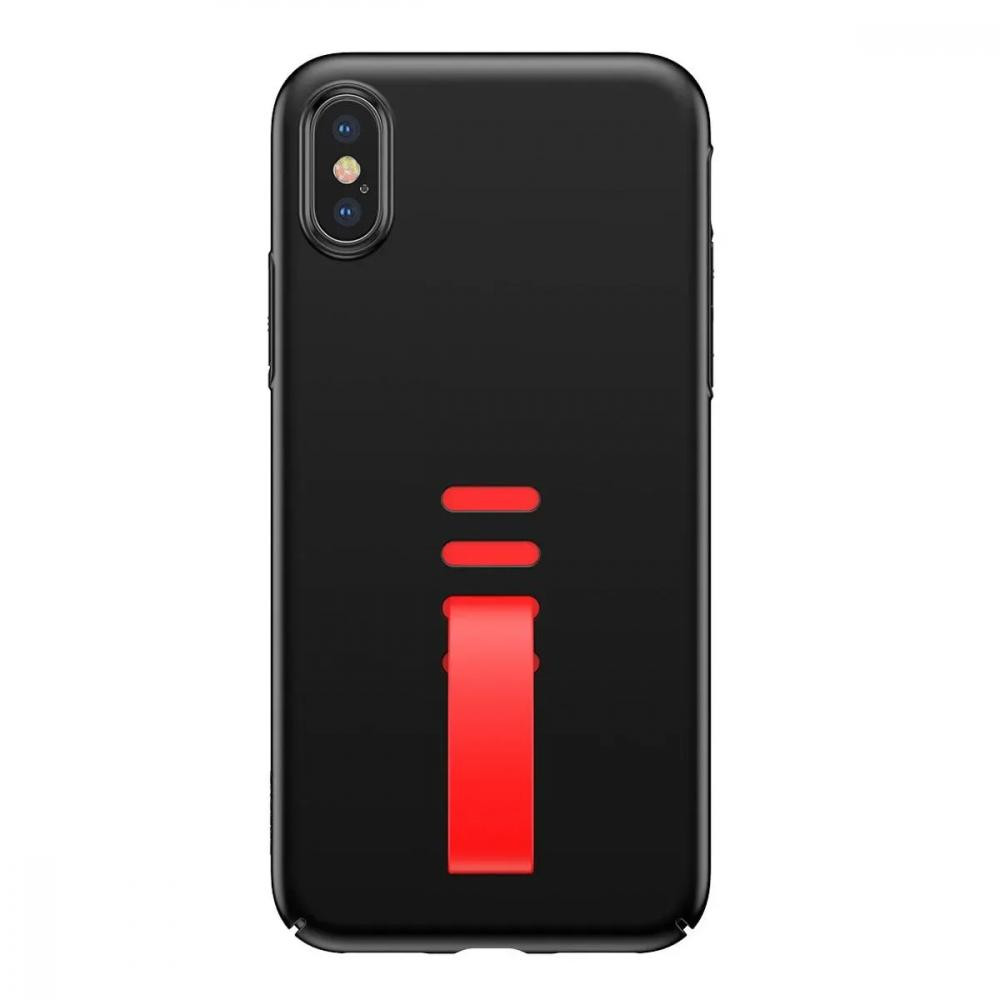 Baseus Little Tail for iPhone X/Xs Black/Red (WIAPIPHX-WB01) - зображення 1