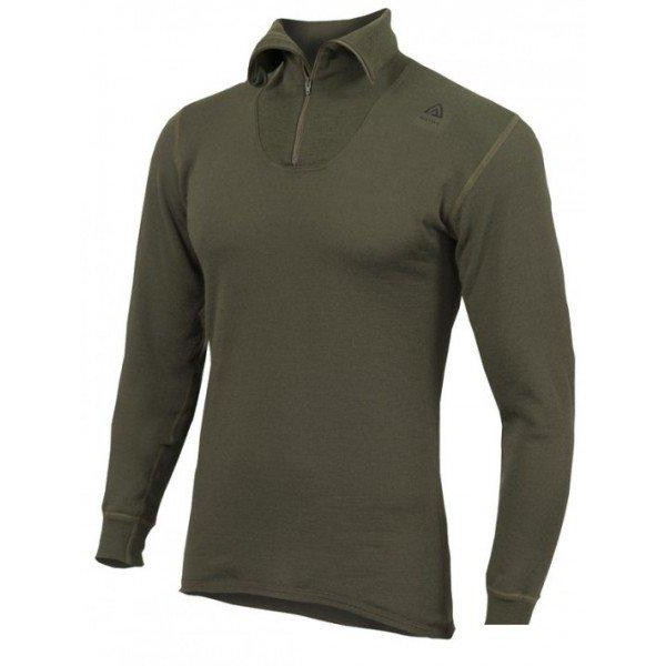 Aclima HotWool Polo W/Zip Unisex S, Olive Night (165003043-04) - зображення 1