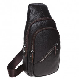 Borsa Leather Мужская сумка-слинг  коричневая (K16603-brown)