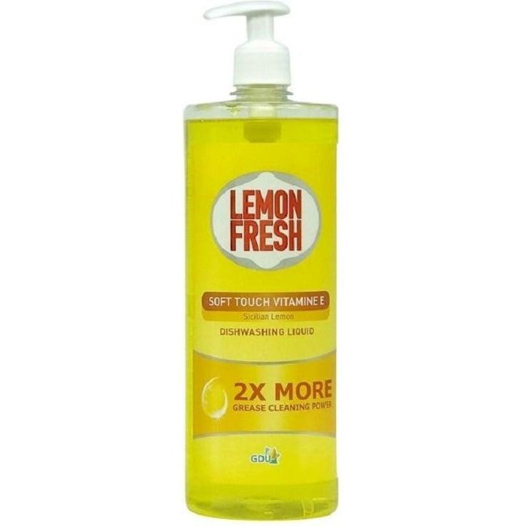 Lemon Fresh Концентрована рідина для миття посуду  Sicilian Lemon Сицилійський лимон жовтий 1 л (4820167005818) - зображення 1