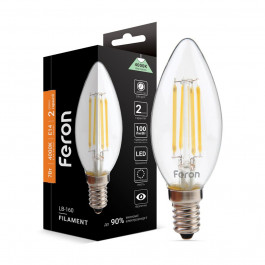 FERON LED LB-160 7W E14 4000K C37 Filament (40083)
