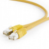 Cablexpert S/FTP Cat.6A 0.25m Yellow (PP6A-LSZHCU-Y-0.25M) - зображення 1