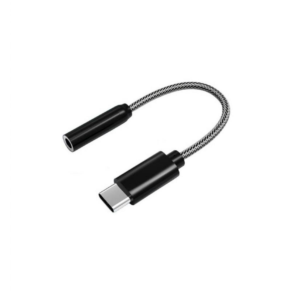 ATcom USB Type-C to 3.5mm 0.1m Black (15035) - зображення 1