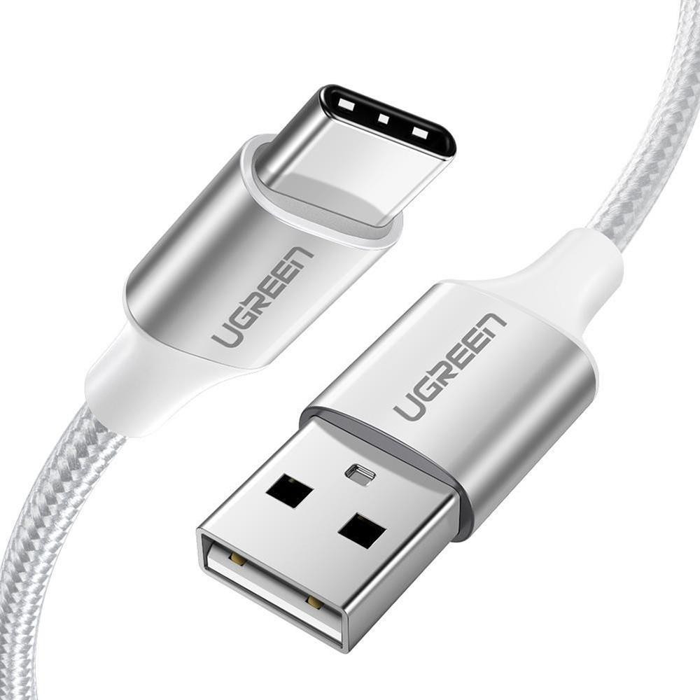 UGREEN US288 USB -Type-C Cable Aluminum Braid 1.5m White (60132) - зображення 1