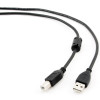 Cablexpert USB2.0 AM/BM Black 3m (CCFB-USB2-AMBM-3M) - зображення 1