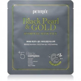Petitfee Black Pearl & Gold інтенсивна гідрогелева маска з золотом 24 карата 32 гр