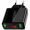 Choetech C0028 Dual Port USB Black - зображення 3