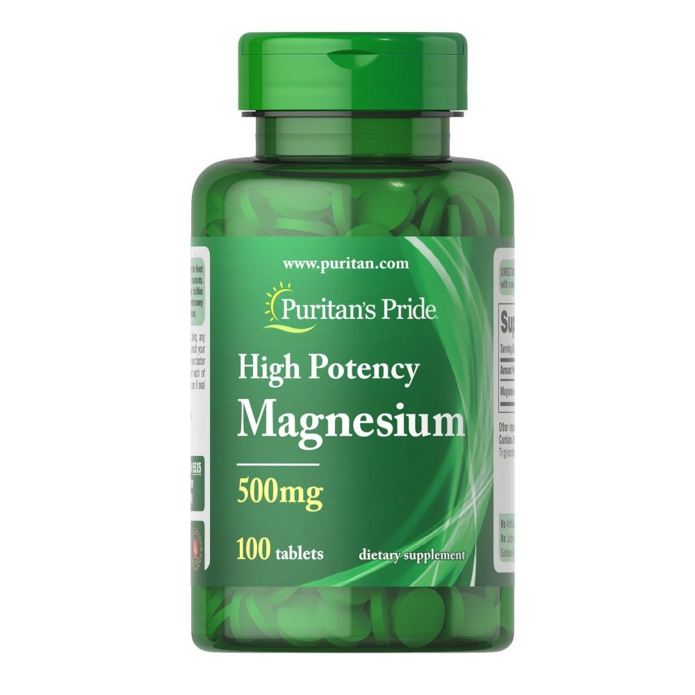 Puritan's Pride Magnesium 500 mg 100 табл - зображення 1