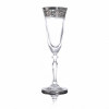 LORA Набір келихів для шампанського  Brass Версаль 135 мл 6 шт (H60-018) - зображення 2