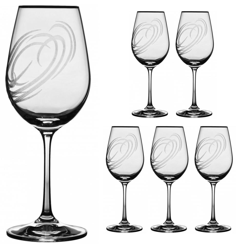LORA Набір келихів для вина  Олімп 350 мл 6 шт (H80-045) - зображення 1
