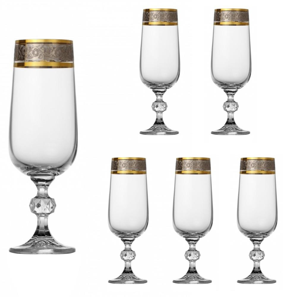 LORA Набір келихів для шампанського  Ніка 180 мл 6 шт (H80-050) - зображення 1