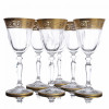 LORA Набір келихів для вина  Gold Версаль 165 мл 6 шт (H60-003) - зображення 3