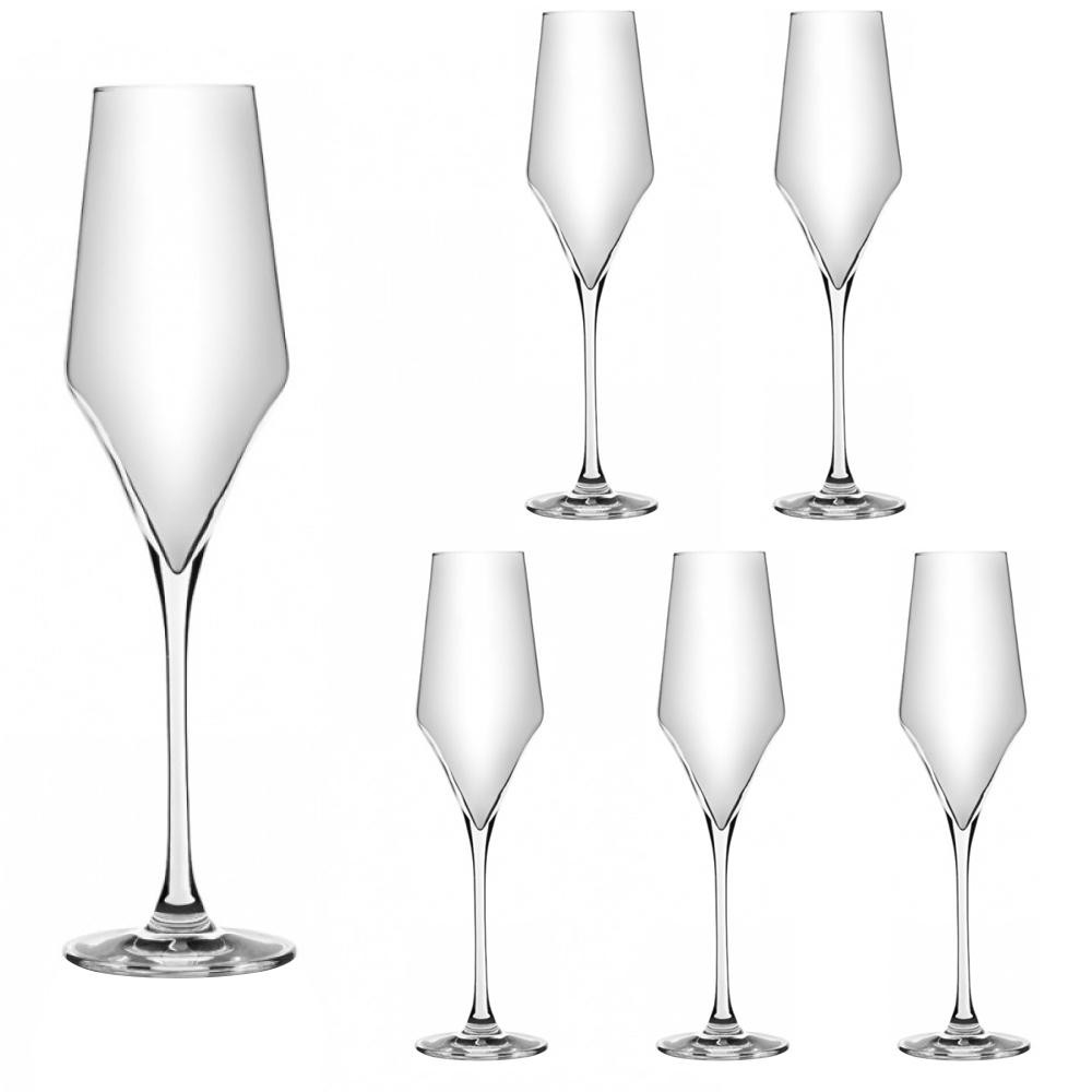 LORA Набір келихів для шампанського  Хельгу 230 мл 6 шт (H50-062-6) - зображення 1