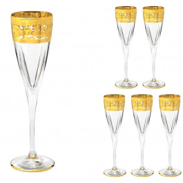 LORA Набір келихів для шампанського  Турин 170 мл 6 шт (H70-039)
