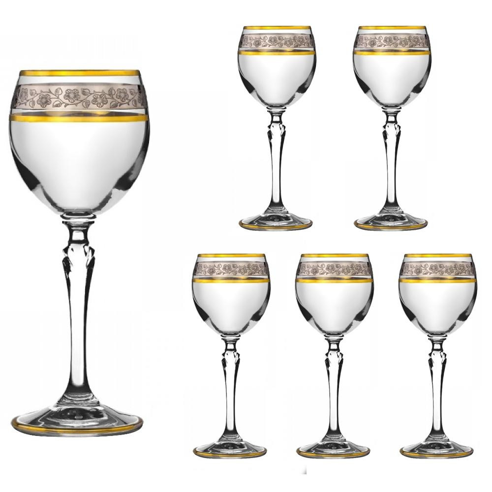 LORA Набор бокалов для вина Натали 210 мл 6 шт (H50-025-6) - зображення 1