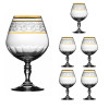 келих для шампанського LORA Набор бокалов для бренди и коньяка Камена 380 мл 6 шт (H80-058)