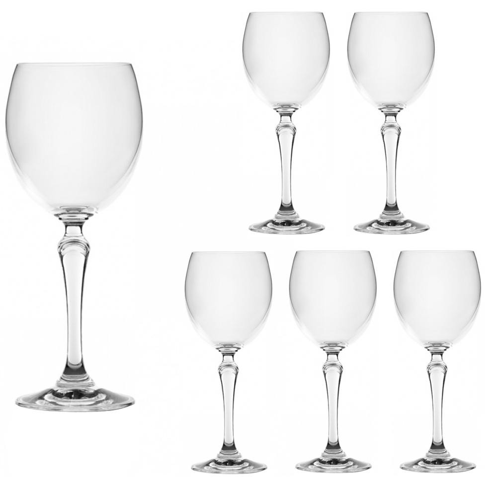 LORA Набор бокалов для вина Камея 260 мл 6 шт (H50-049-6) - зображення 1
