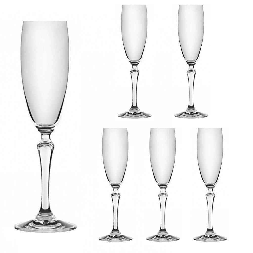 LORA Набор бокалов для шампанского Камея 170 мл 6 шт (H50-050-6) - зображення 1