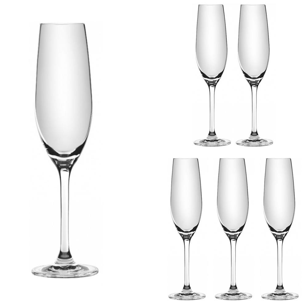 LORA Набор бокалов для шампанского Лорен 210 мл 6 шт (H50-005-6) - зображення 1
