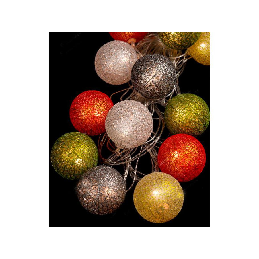 Brille Фігурки 12 LED Кулька з ниток 50мм 4м (13511-07) - зображення 1