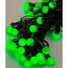 Brille Шарики 40 LED черный провод 5м Green (1318-04) - зображення 1