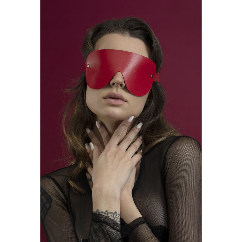 Feral Feelings Blindfold Mask, красная (SO3413) - зображення 1