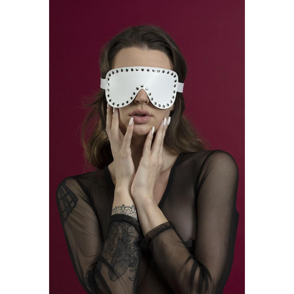 Feral Feelings Blindfold Mask, белая (SO3417) - зображення 1