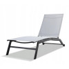 GardenLine Шезлонг, лежак, крісло для саду та відпочинку  ANH0860 з колесами, сірий - зображення 5