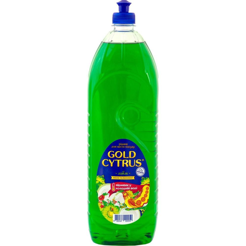Gold Cytrus Рідина для миття посуду  Лайм 1.5 л (4820167000059) - зображення 1