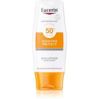 Eucerin Sun Sensitive Protect екстра легке молочко для засмаги SPF 50+ 150 мл - зображення 1