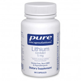 Pure Encapsulations Літій оротат (Lithium (Orotate)) 5 мг 90 капсул