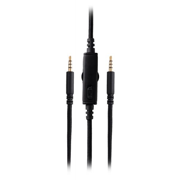 HATOR Аудио кабель с пультом 1.5м*х1 3.5мм съемный черный (ACC-201) - зображення 1