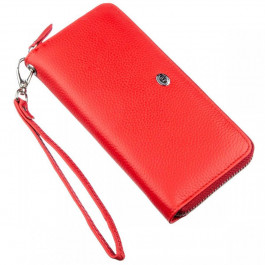 ST Leather Клатч-кошелек  18931 женский кожаный красный