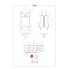 Obsessive Корсет с подвязками для чулок Obsessive Lovica corset L/XL - зображення 2