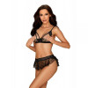 Obsessive Комплект Obsessive Heartia set 3-pcs black S/M (410865) - зображення 1