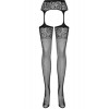 Obsessive S500 Garter stockings  Black S / M / L, Black, S/M/L (410886) - зображення 2