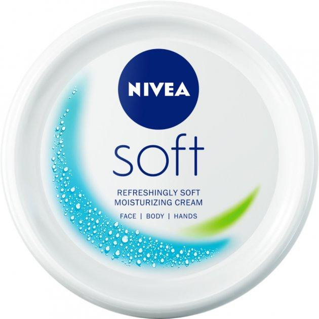 Nivea Освіжаючий зволожуючий крем  Soft для обличчя, рук і тіла 100 мл (4005900009074/4006000009537) - зображення 1