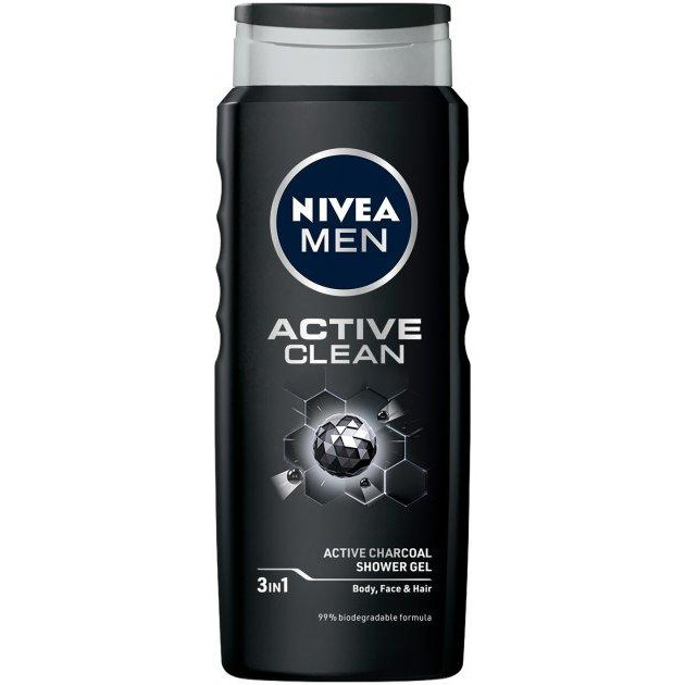 Nivea Гель для душу  MEN Активне Очищення 500 мл (4005900128492/4006000010182) - зображення 1
