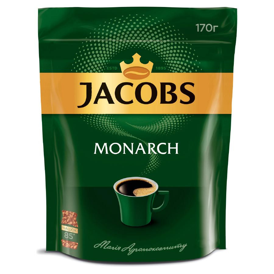 Jacobs Monarch растворимый эконом пак 170 г (4820206290953) - зображення 1